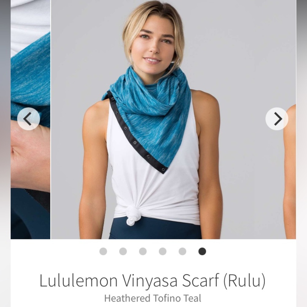 Lululemon Vinyasa Wrap Scarf in Heathered Tofino Teal